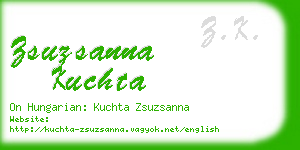 zsuzsanna kuchta business card